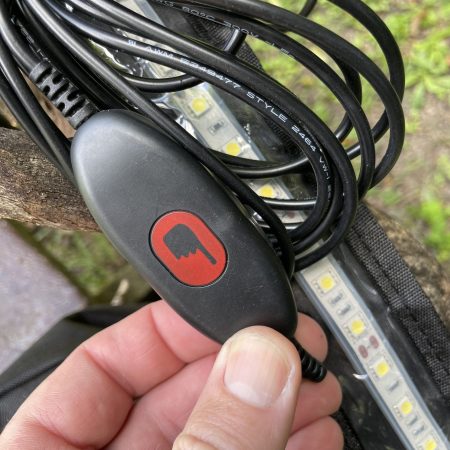 1200 lumen lighting strip, with dimmer switch 5 meter on cable.