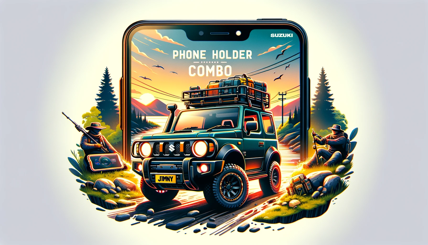 Revolutionize Your Ride: The Jimny Phone Holder Combo for the Modern Adventurer