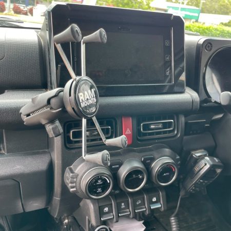 Jimny Phone Holder Combo by Get Good Gear in Suzuki Jimny JB74 | Ultimate Smartphone Mounting Solution | Enhance Your Driving Experience with Style and Functionality