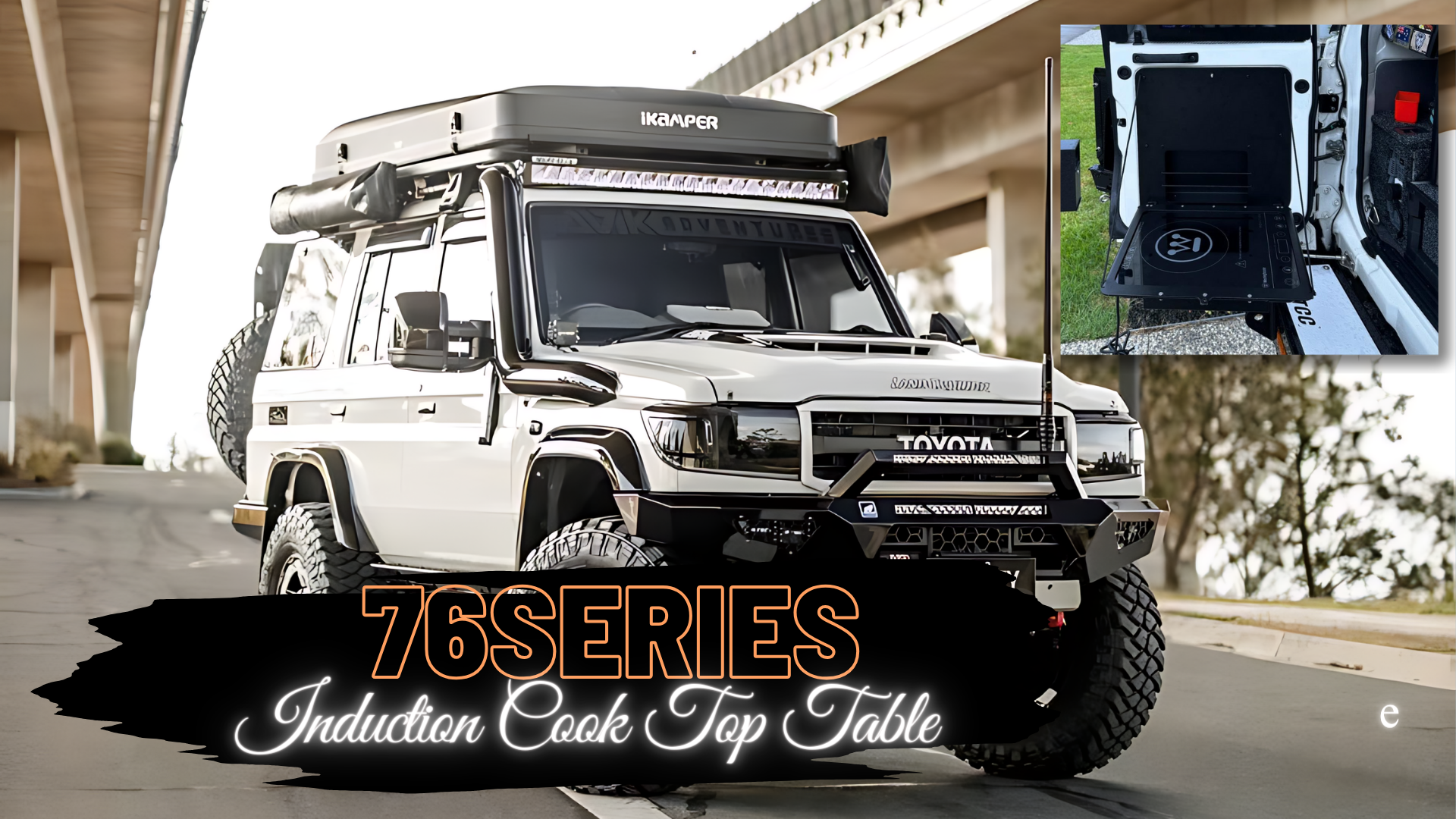 76 Series Drop Down Shelf with Induction Cook Top – AVIK Adventures